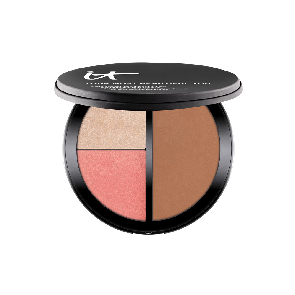 IT Cosmetics Your Most Beautiful You Matte Bronzer Radiance Luminizer Brightening Blush Makeup Palette 078 oz2222 g 42$